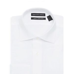 Saks fifth Avenue spread collar white dress shirt